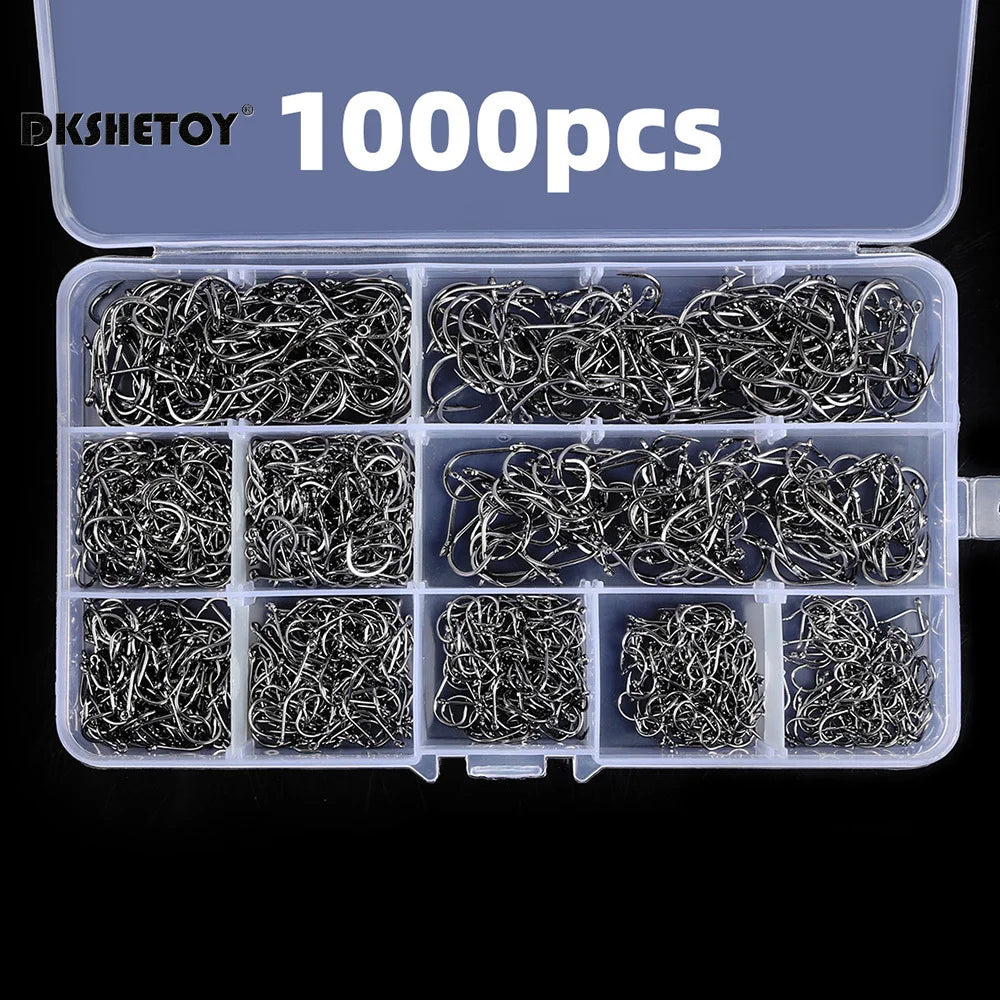 100-1000pcs Fish Hooks