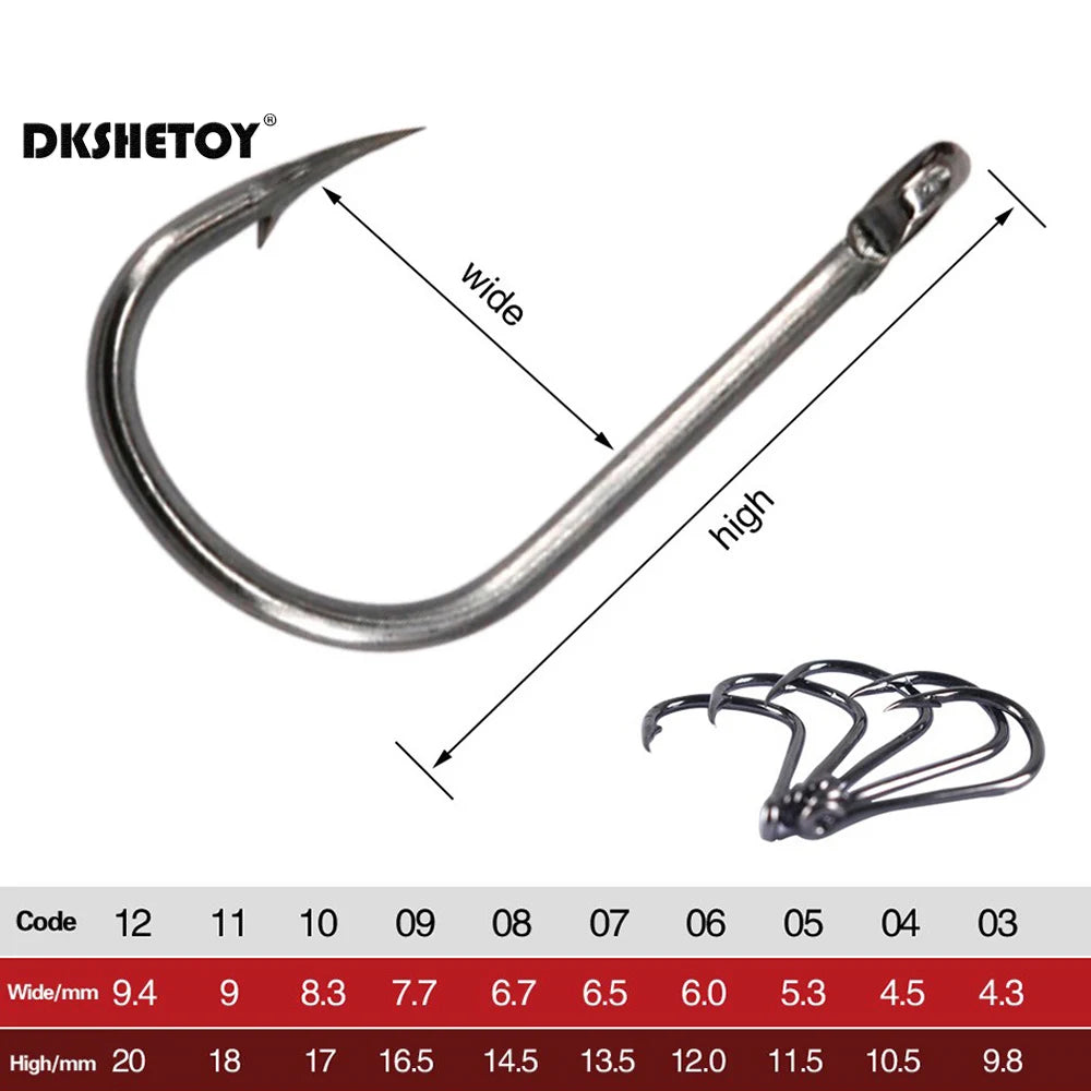 100-1000pcs Fish Hooks
