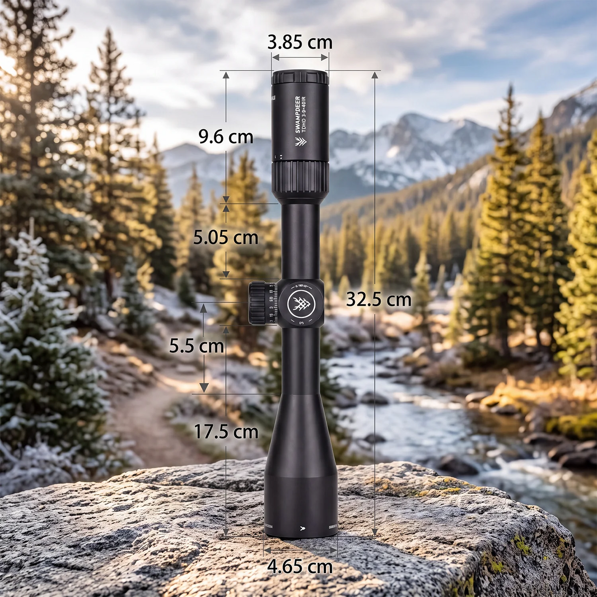 High Definition Riflescope With Illuminated Telescopic Sight